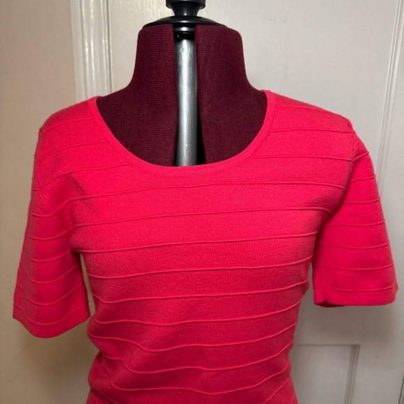 croft & barrow Tops - Croft & Barrow Hot Pink Short Sleeve Women’s Casual Top Size S